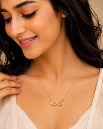 Grace full Heart Pendant Necklace for Women, Gold Plated Love Chain