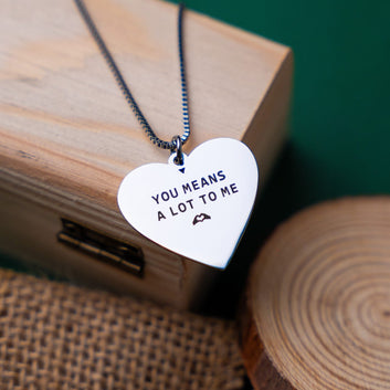 Heart Design Photo Necklace